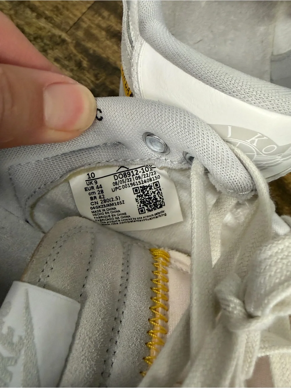 Like new  Nike Men’s AJKO 1 Low x UNION, Size 10